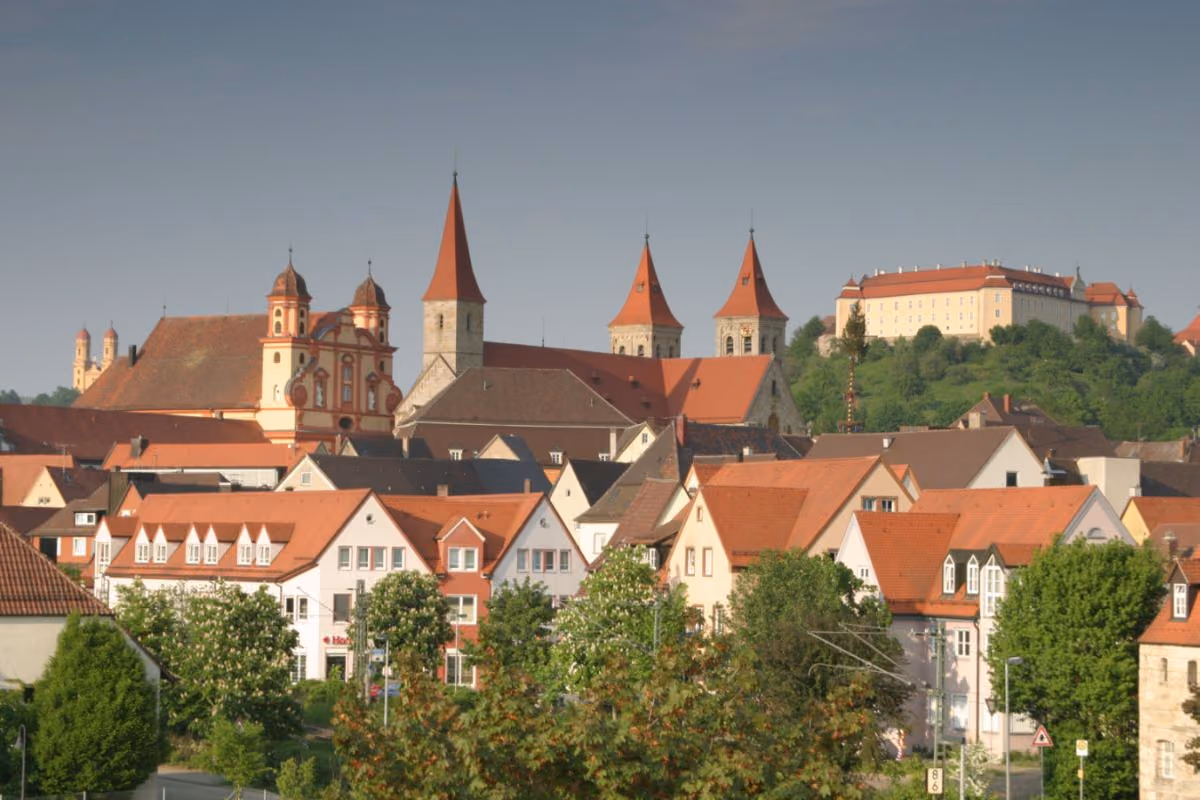 Stadtansicht von Ellwangen (Jagst)