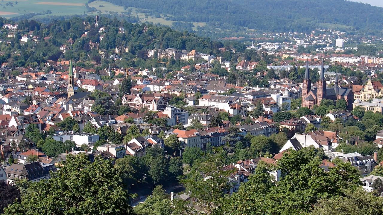 Stadtansicht von Freiburg im Breisgau
