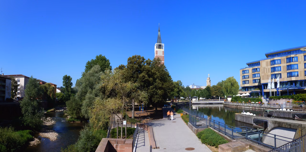 Stadtansicht von Pforzheim