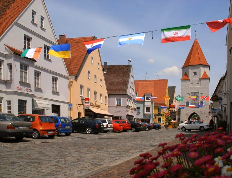 Stadtansicht von Aichach, St