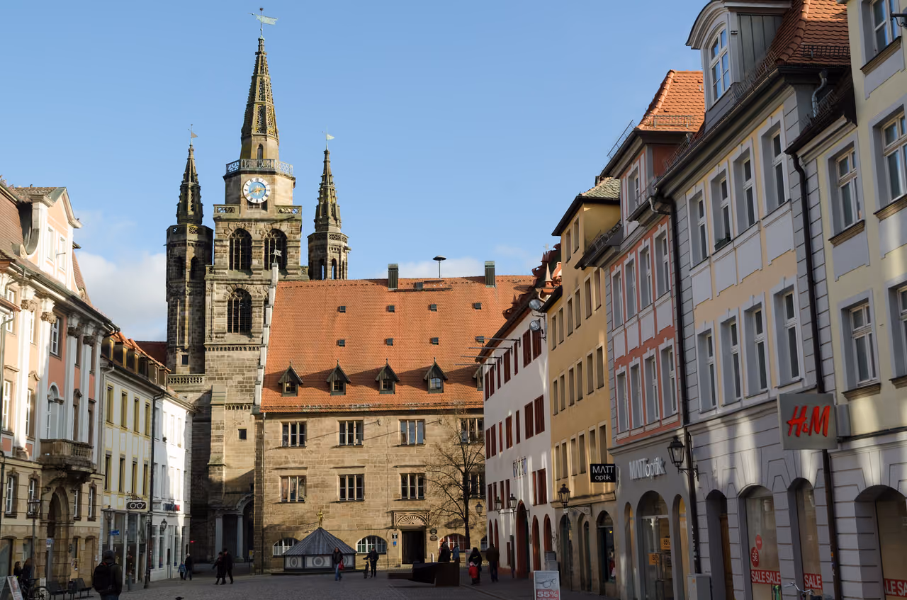 Stadtansicht von Ansbach