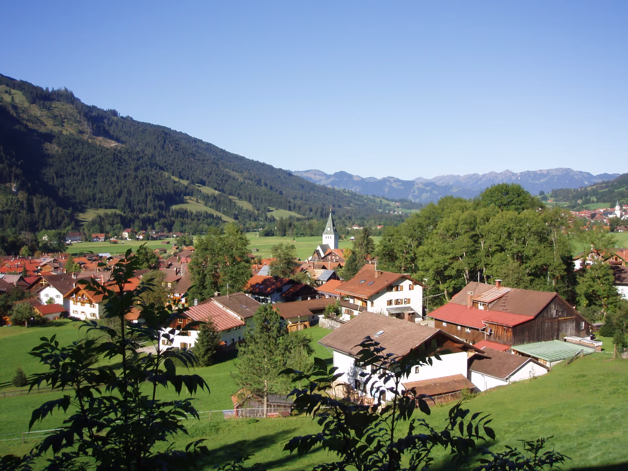 Stadtansicht von Bad Hindelang, M