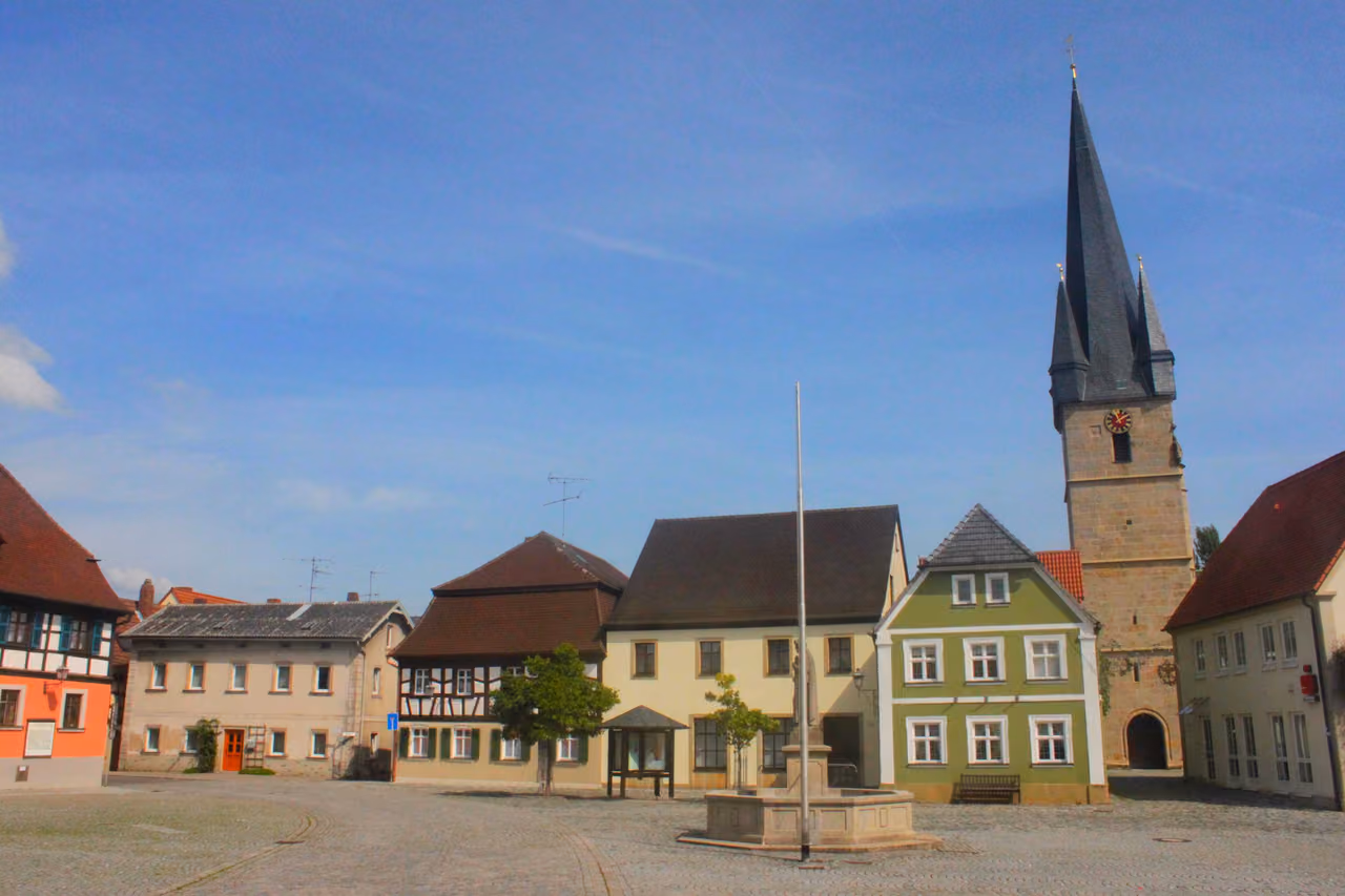 Stadtansicht von Baunach