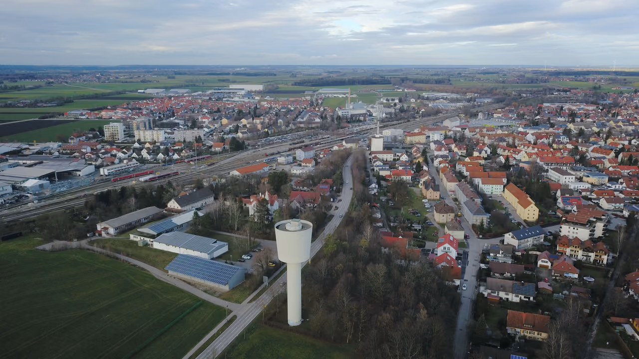 Stadtansicht von Buchloe
