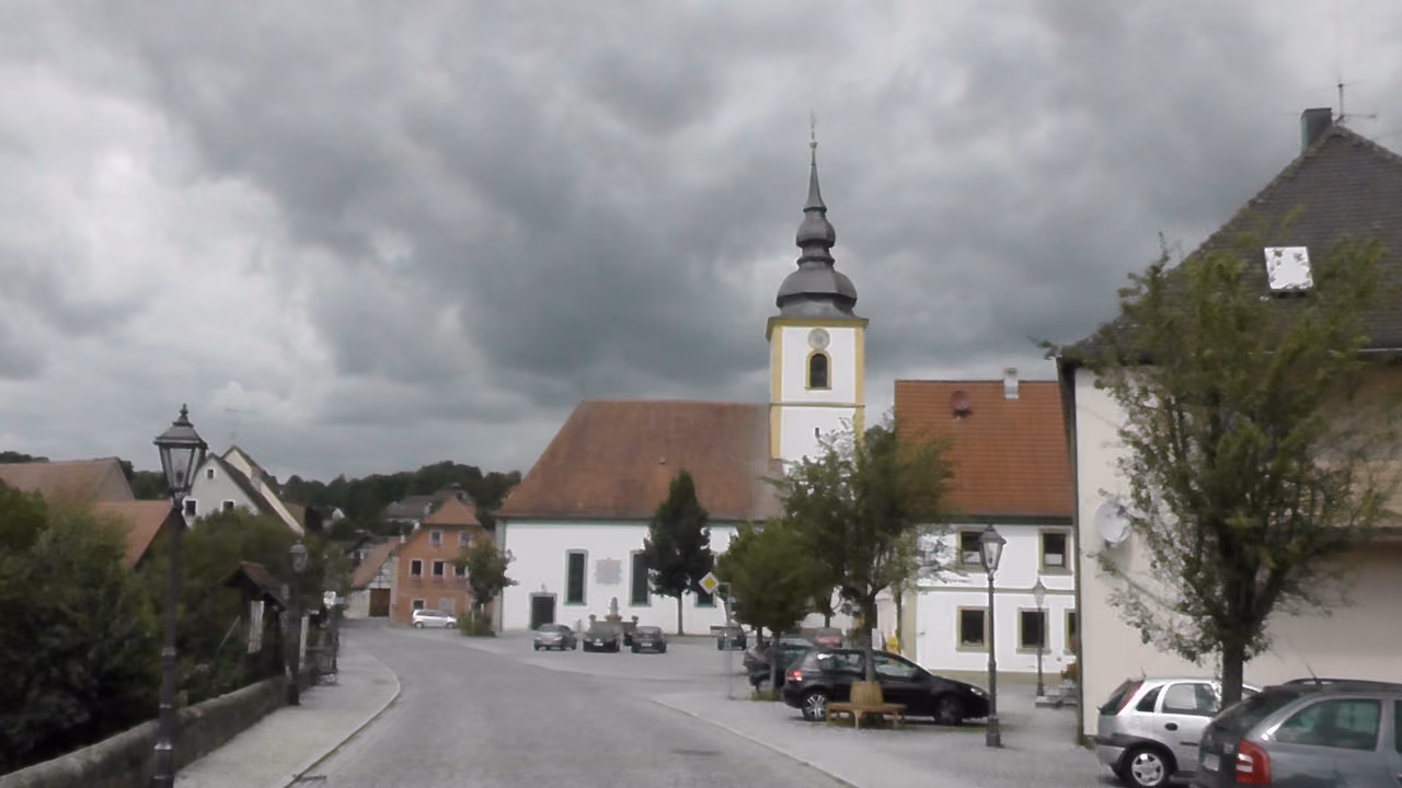 Stadtansicht von Burghaslach