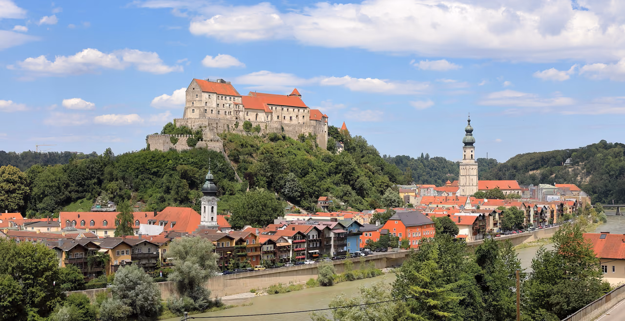 Stadtansicht von Burghausen