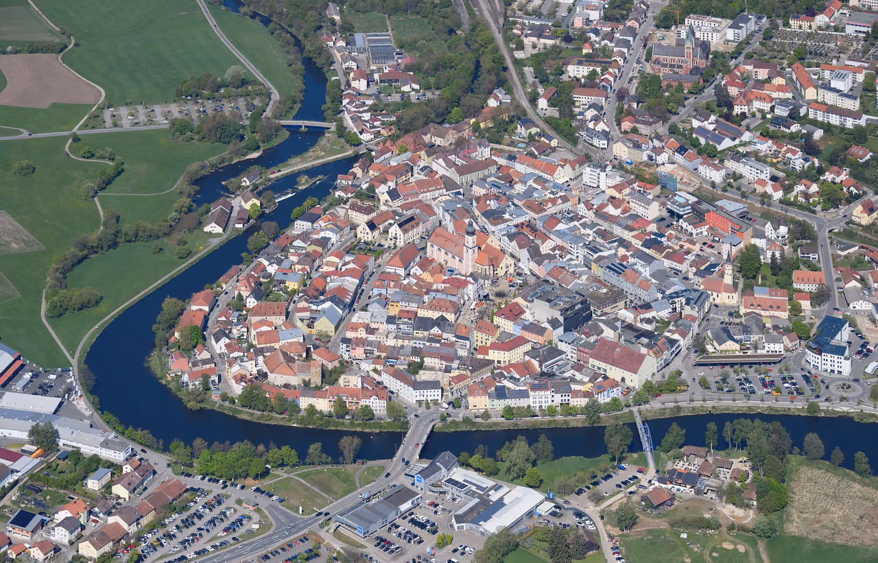 Stadtansicht von Cham