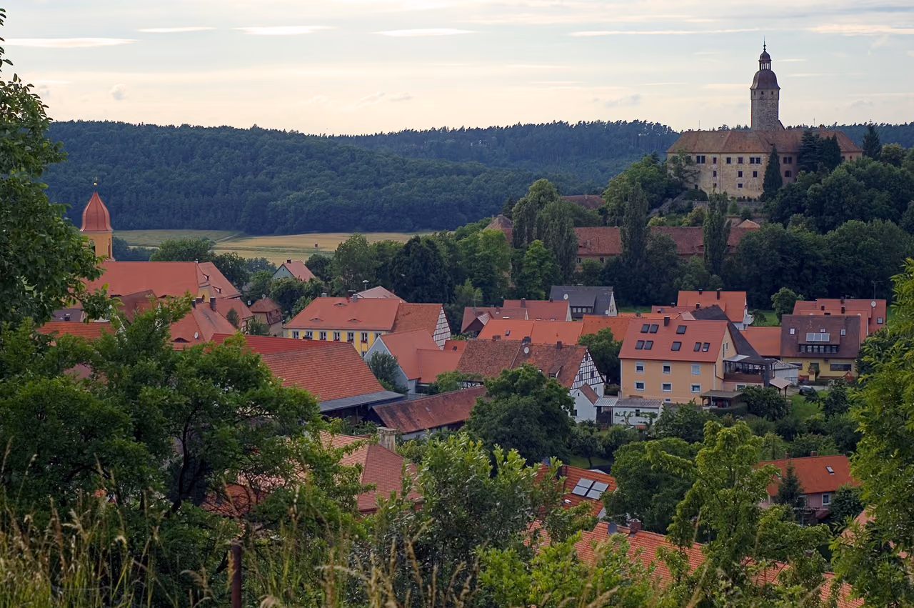 Stadtansicht von Flachslanden