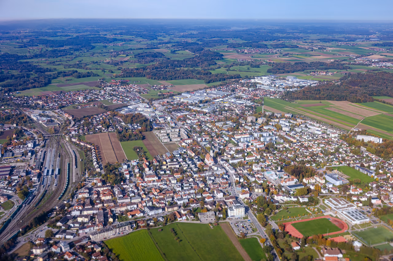Stadtansicht von Freilassing