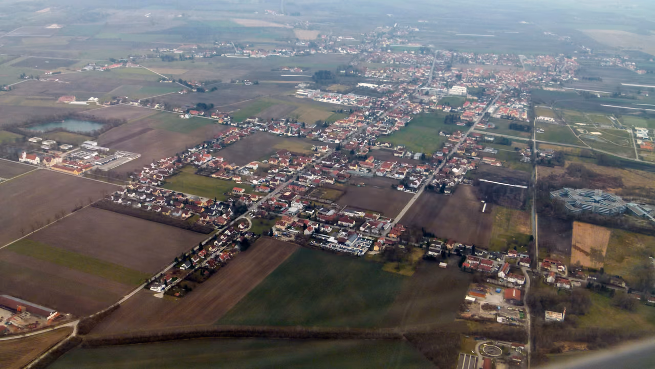 Stadtansicht von Hallbergmoos