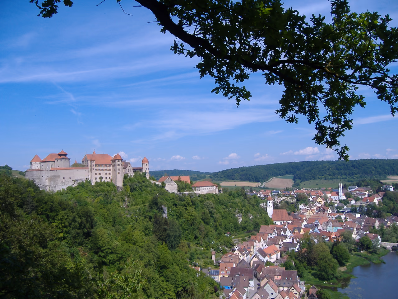 Stadtansicht von Harburg (Schwaben)