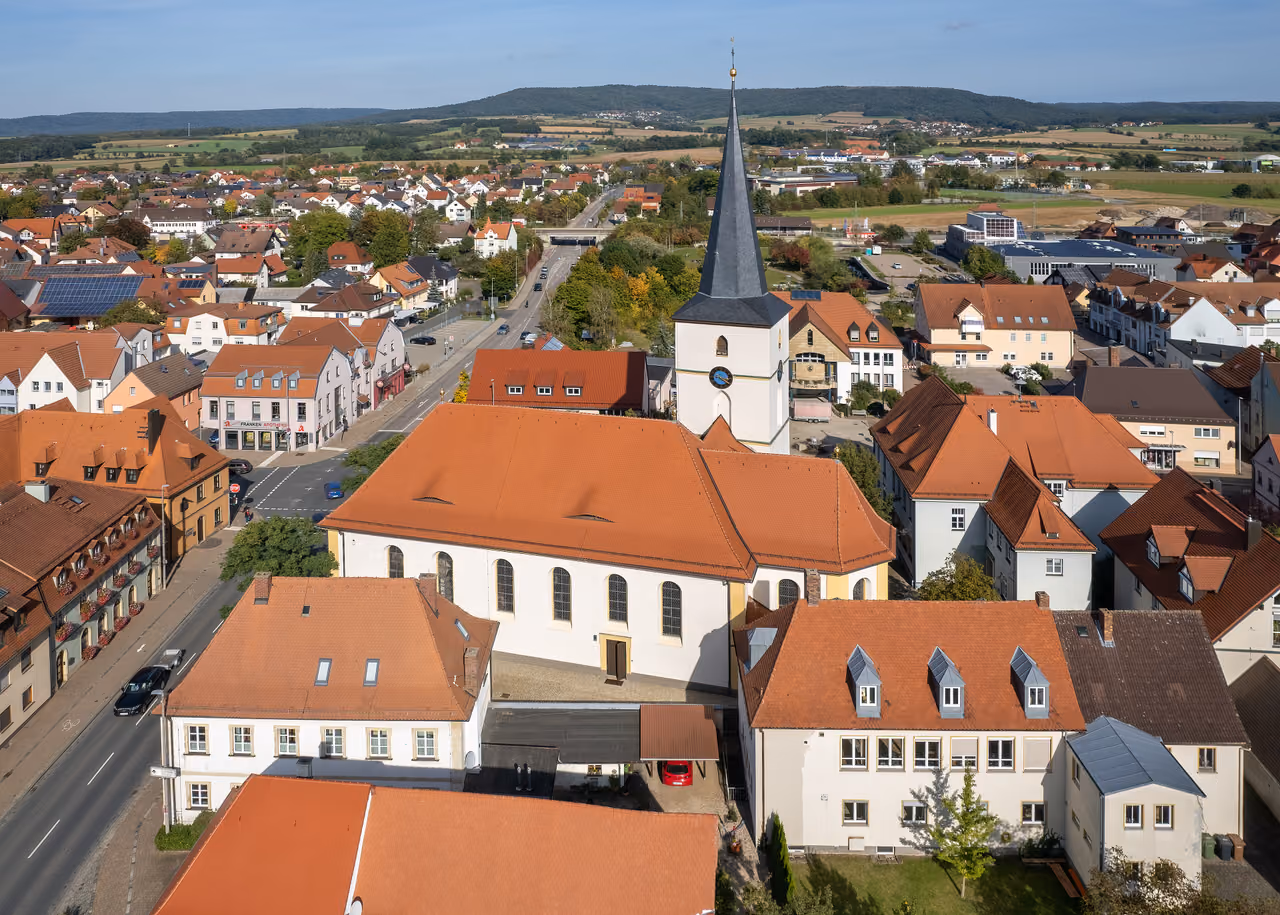 Stadtansicht von Hirschaid