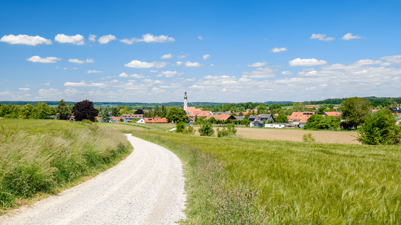 Stadtansicht von Inning a.Ammersee