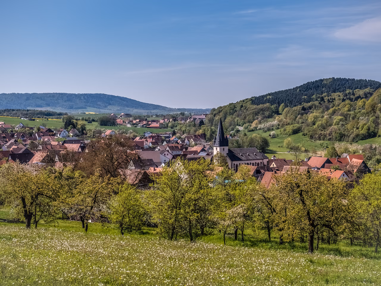 Stadtansicht von Leutenbach