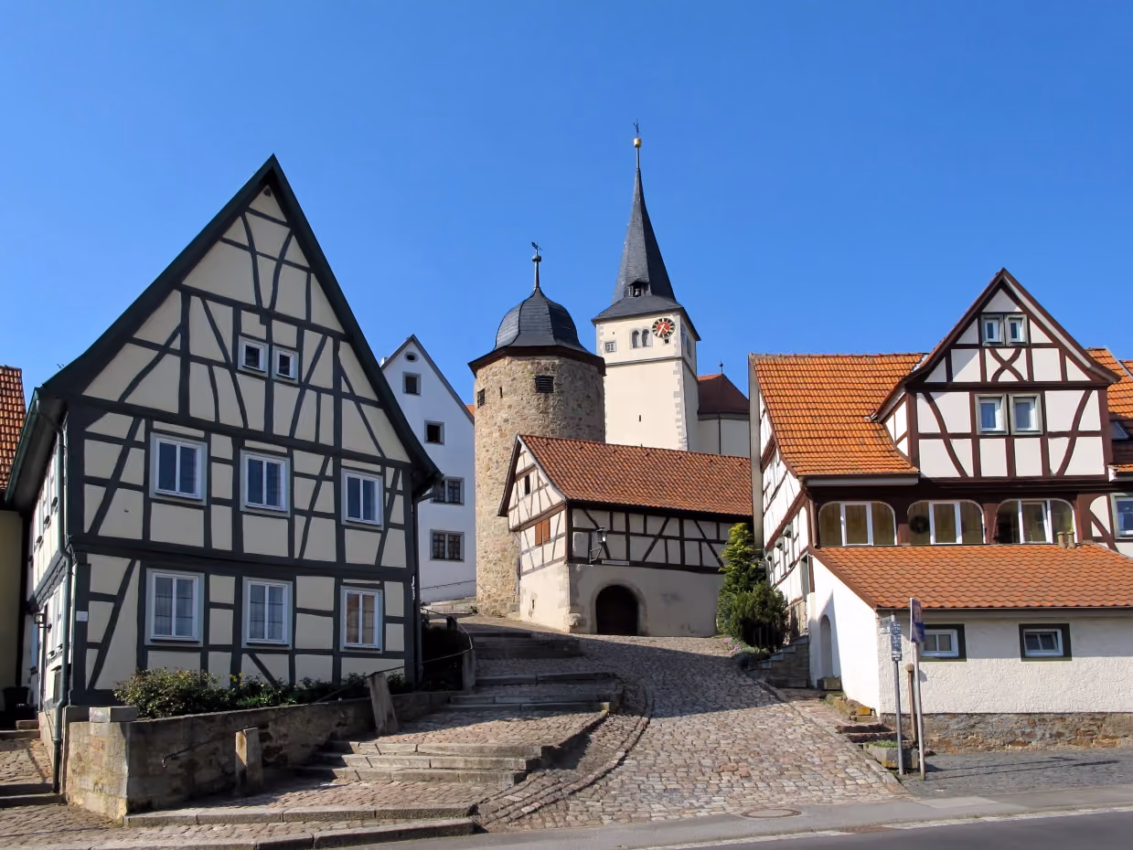 Stadtansicht von Nordheim v.d.Rhön