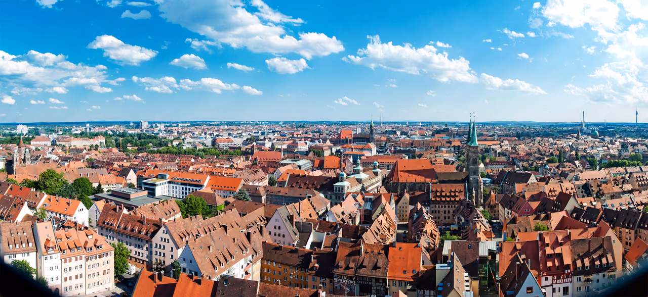 Stadtansicht von Nürnberg
