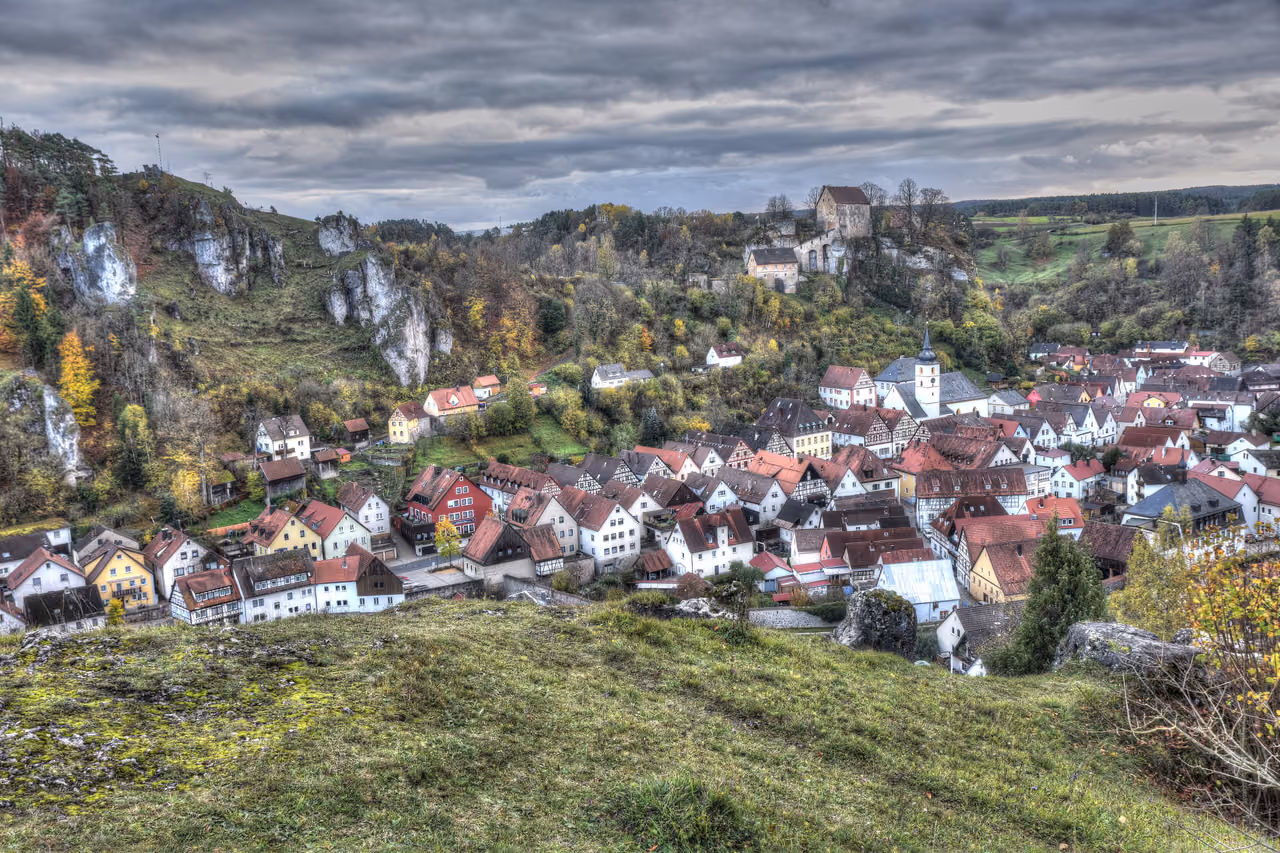 Stadtansicht von Pottenstein