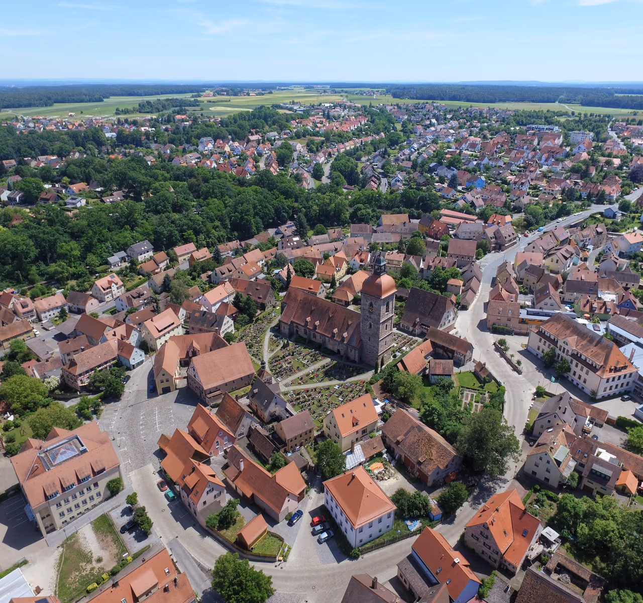 Stadtansicht von Roßtal