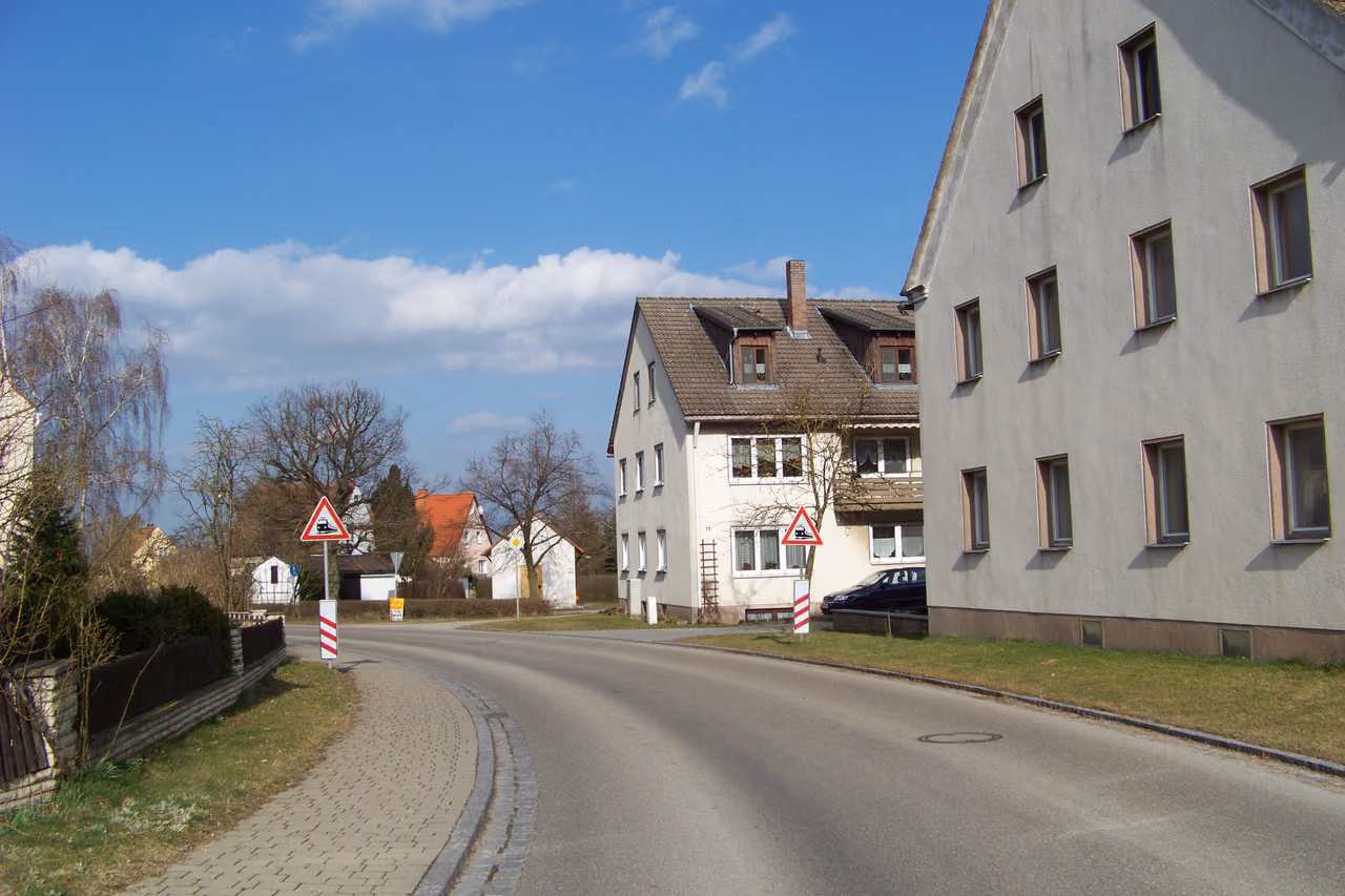 Stadtansicht von Sachsen b.Ansbach