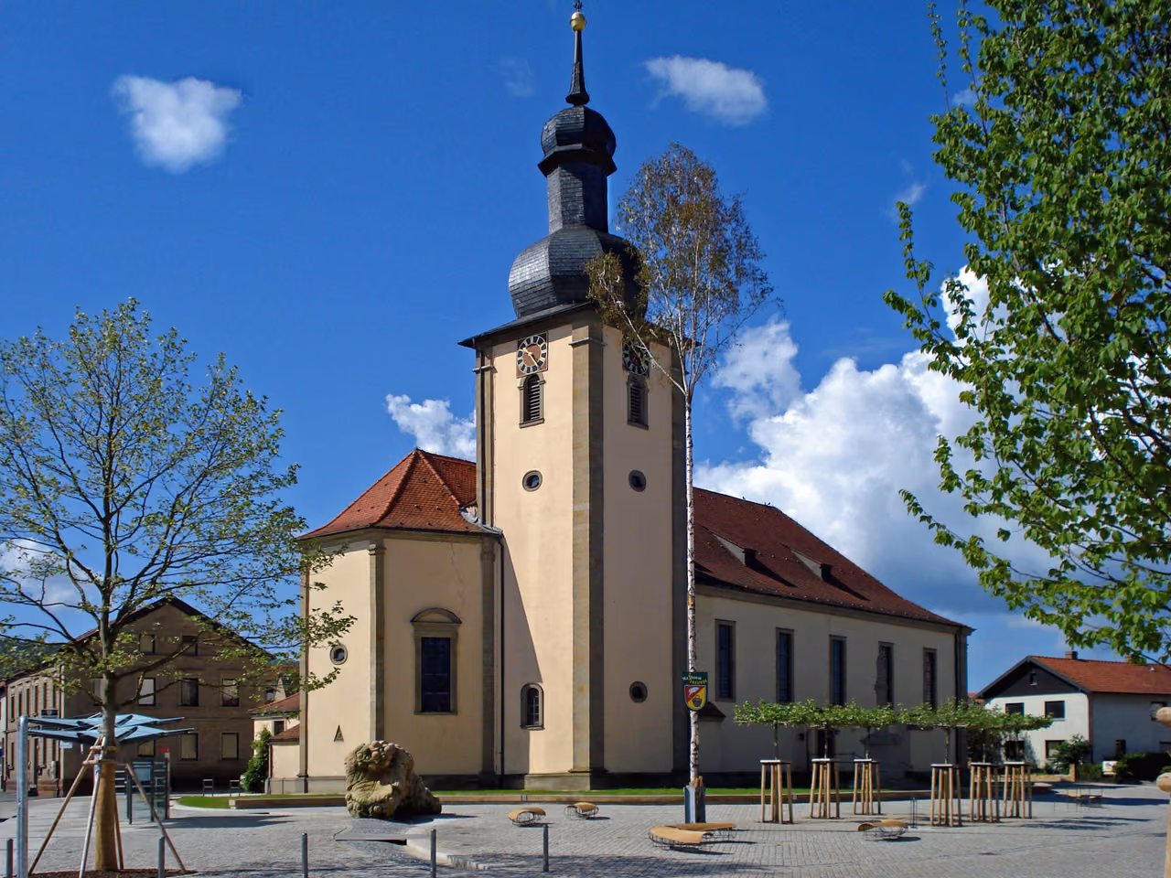 Stadtansicht von Sand a.Main