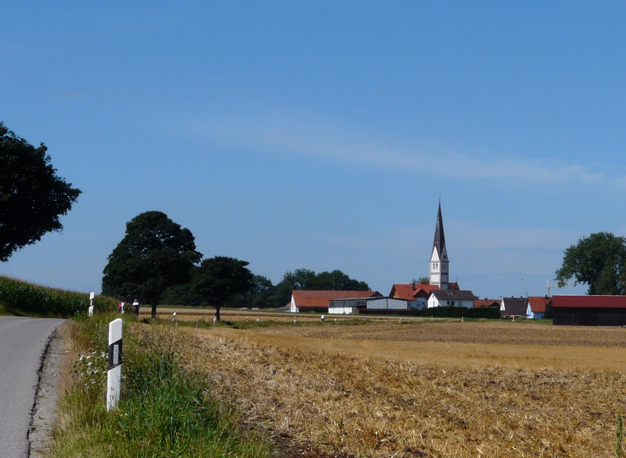 Stadtansicht von Scheuring