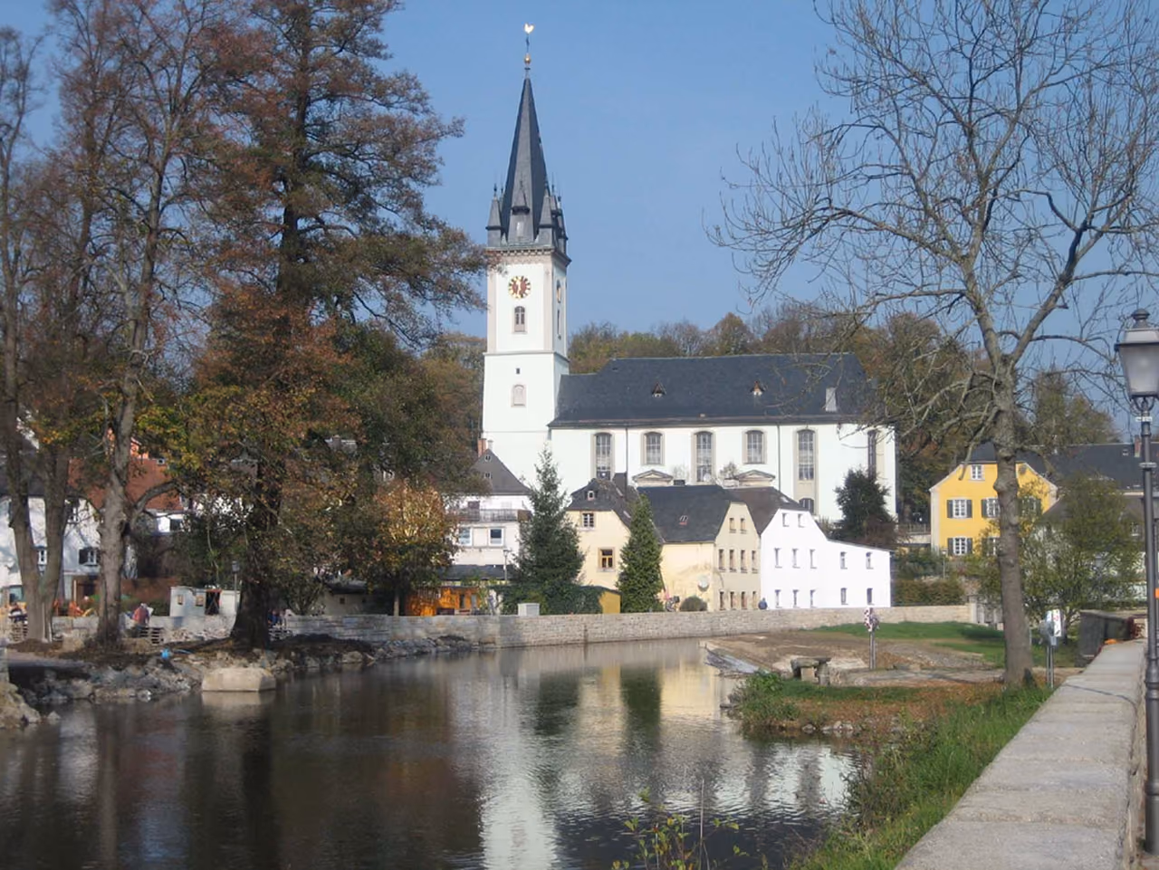 Stadtansicht von Schwarzenbach a. d. Saale