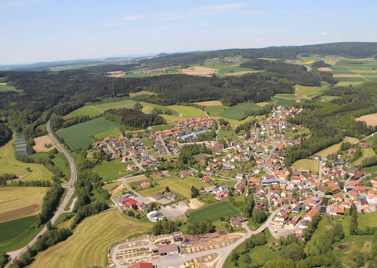Stadtansicht von Teunz