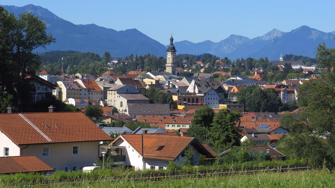 Stadtansicht von Traunstein