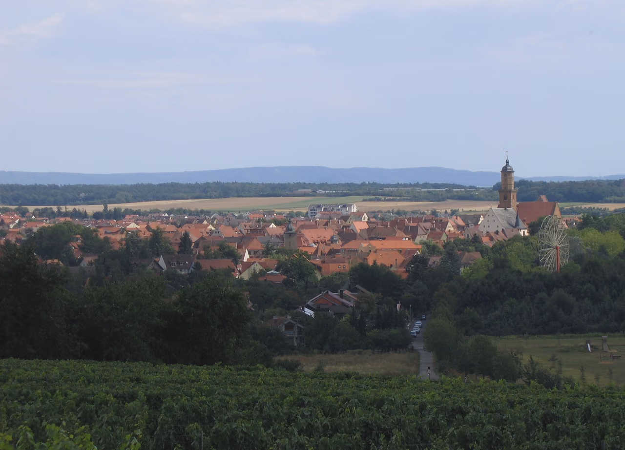 Stadtansicht von Volkach