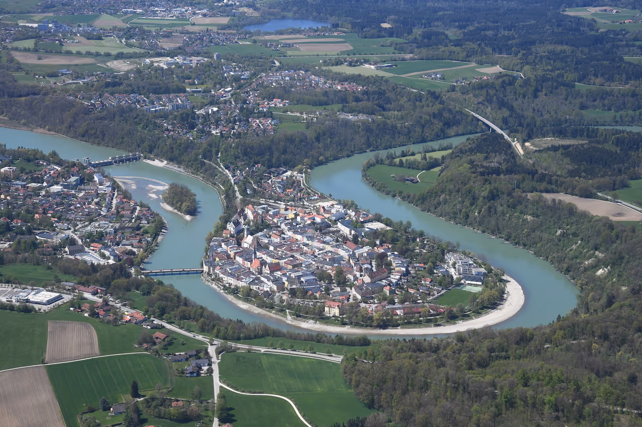 Stadtansicht von Wasserburg a.Inn