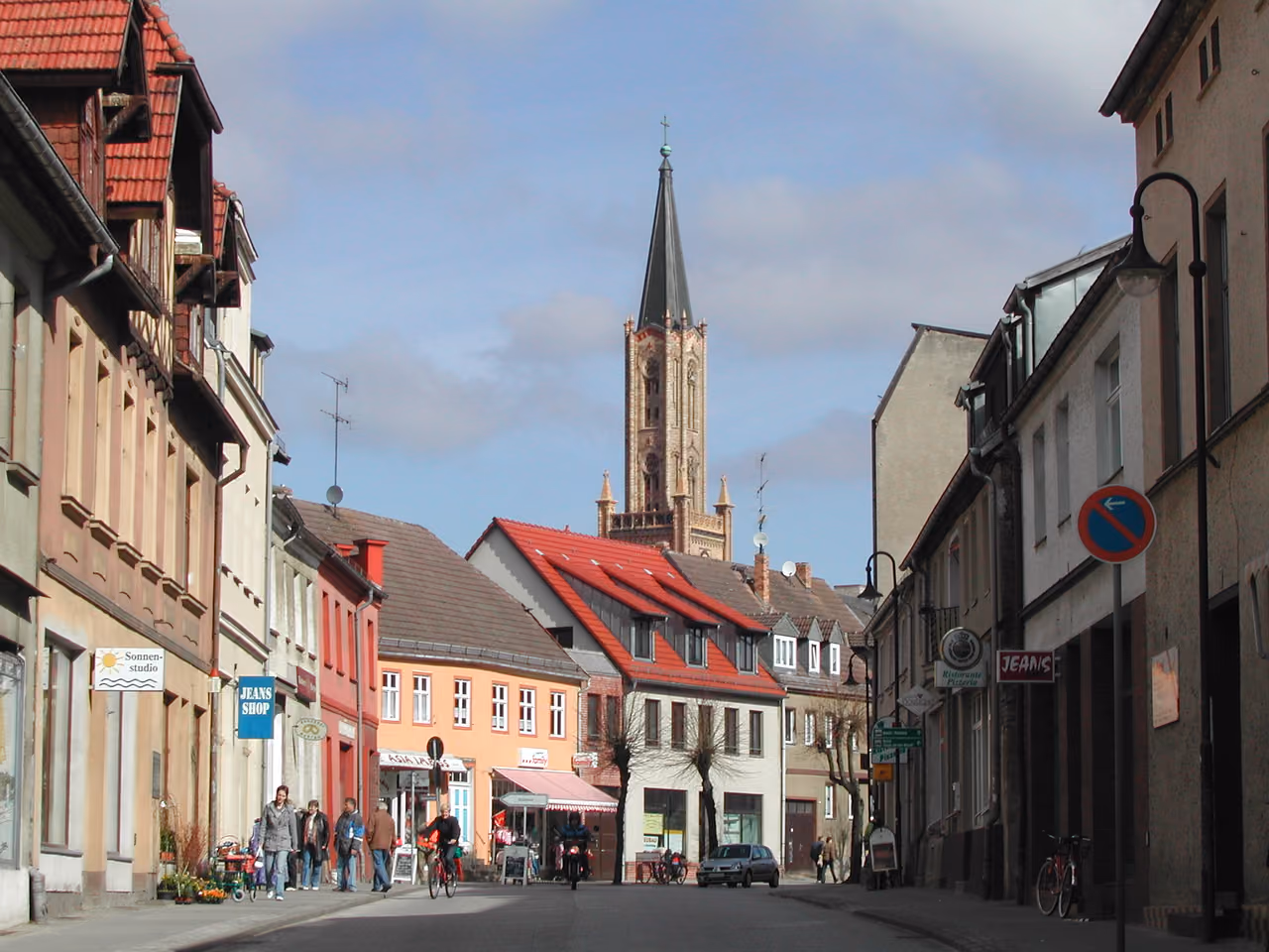 Stadtansicht von Fürstenberg / Havel
