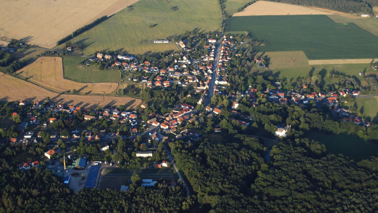 Stadtansicht von Sallgast