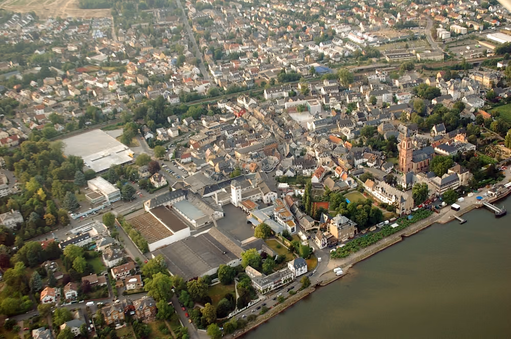 Stadtansicht von Eltville am Rhein