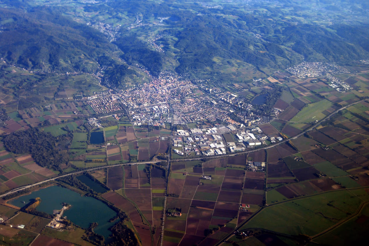 Stadtansicht von Heppenheim (Bergstraße)