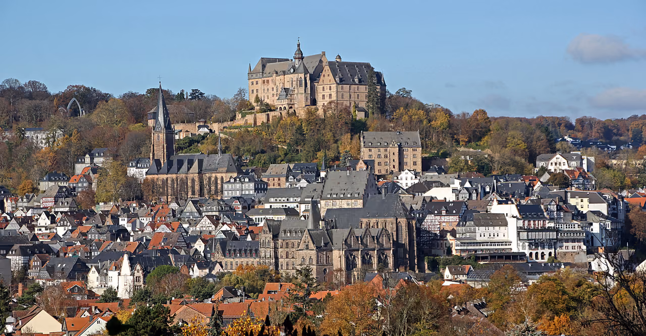 Stadtansicht von Marburg
