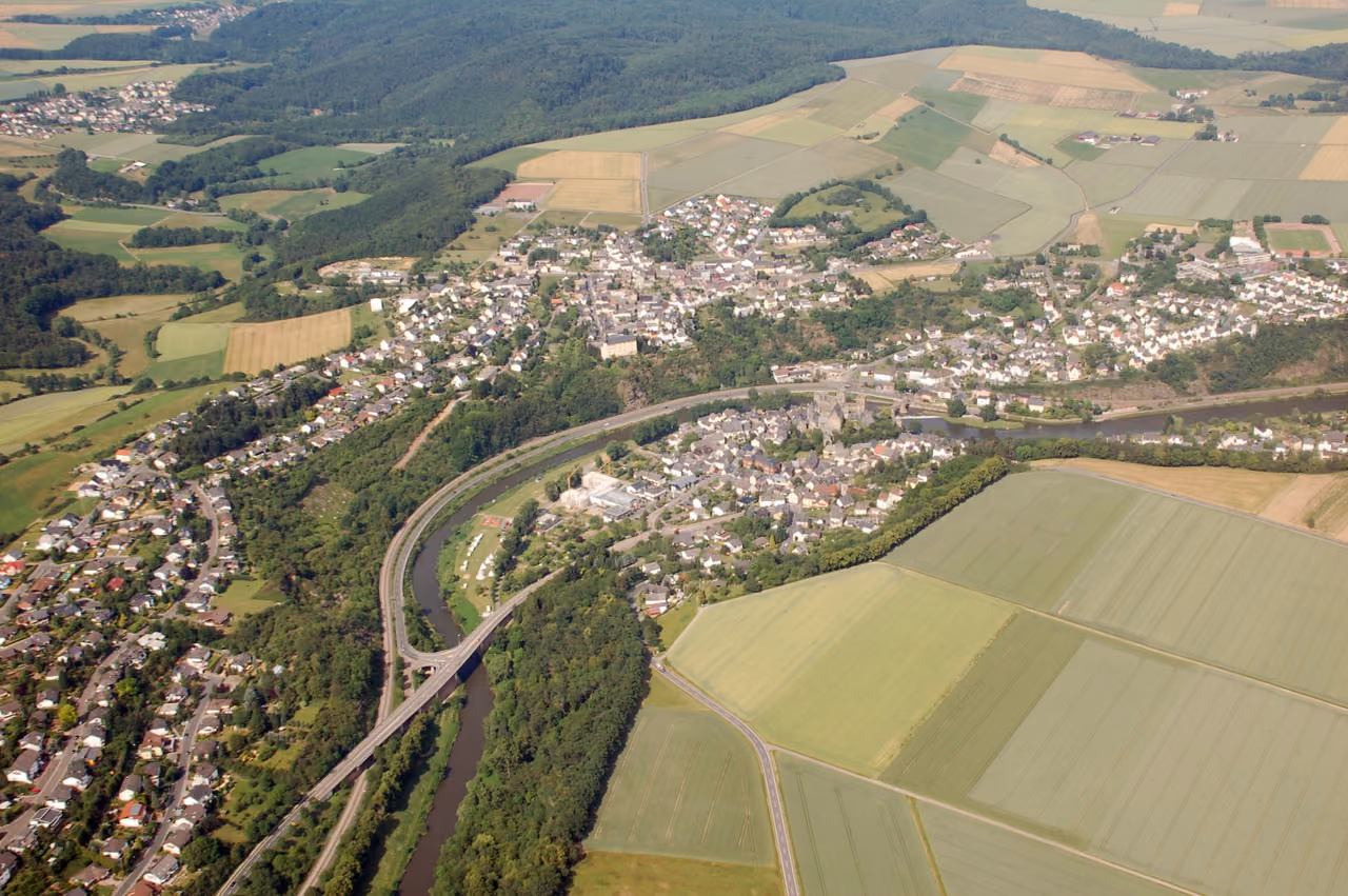 Stadtansicht von Runkel