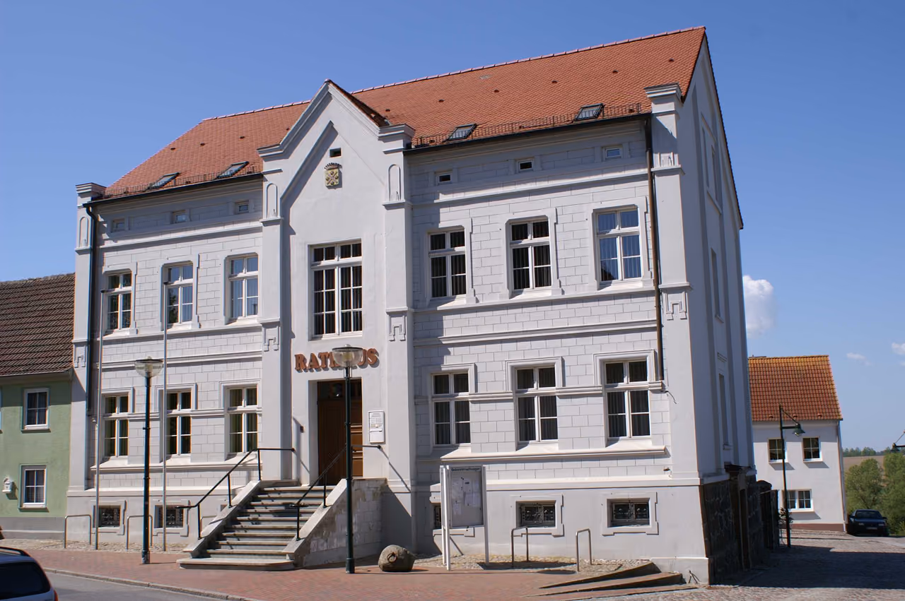 Stadtansicht von Gützkow