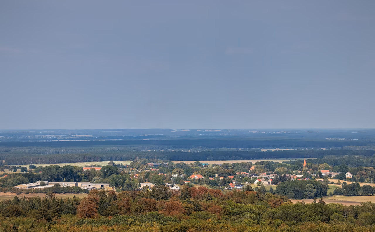 Stadtansicht von Ruhner Berge