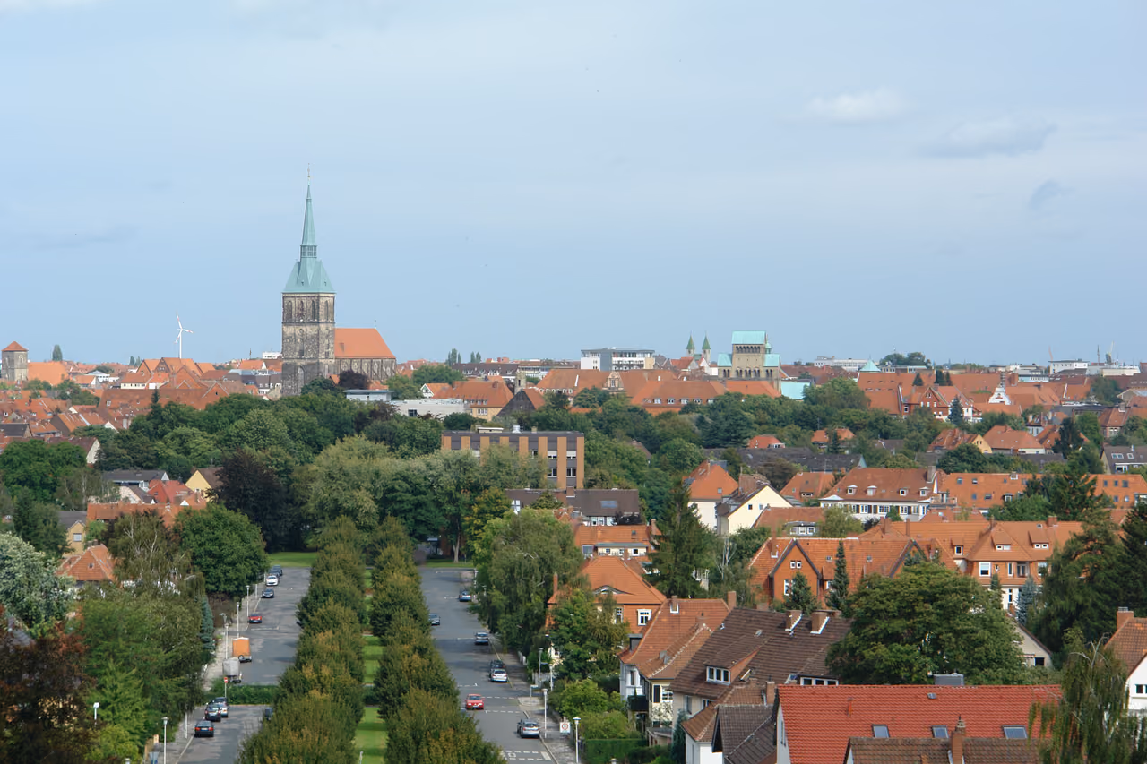 Stadtansicht von Hildesheim