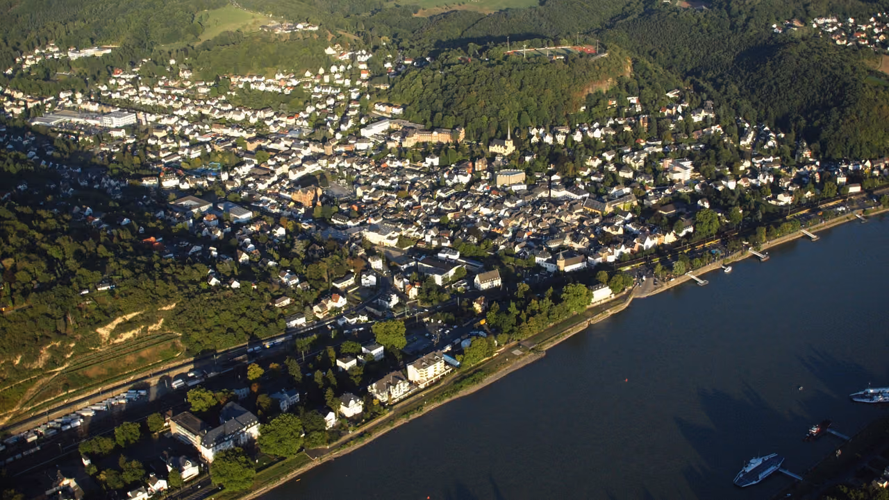 Stadtansicht von Linz am Rhein