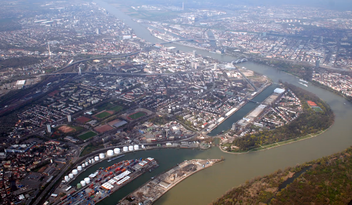 Stadtansicht von Ludwigshafen