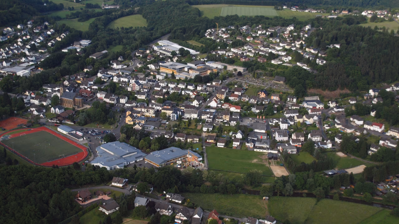 Stadtansicht von Neustadt (Wied)