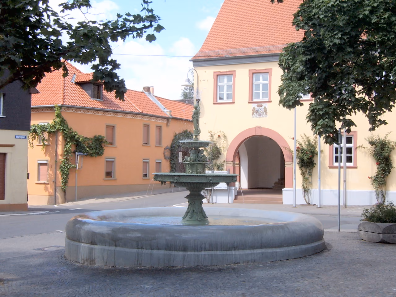 Stadtansicht von Schwabenheim an der Selz