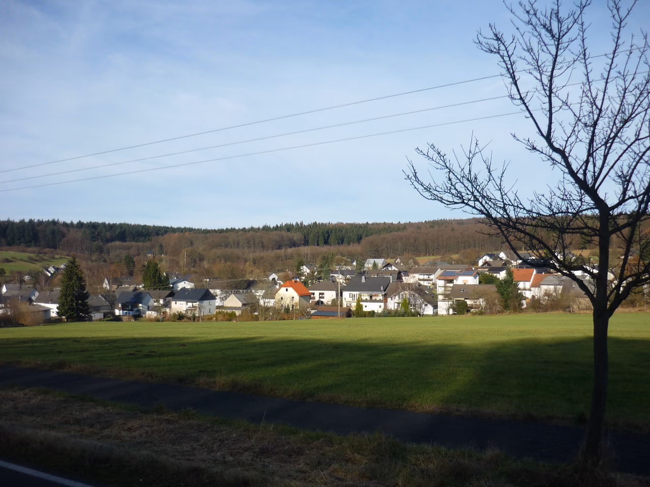 Stadtansicht von Steinebach an der Wied