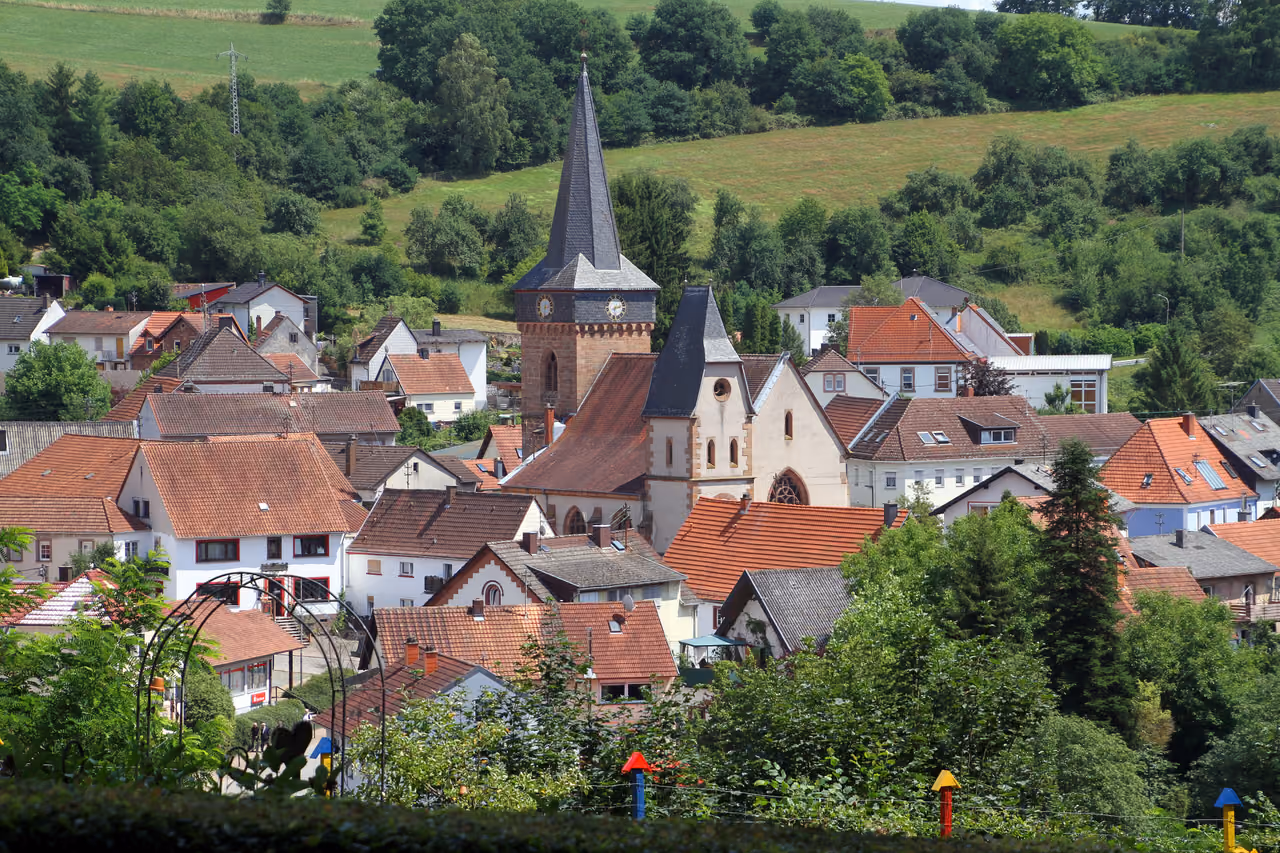 Stadtansicht von Wallhalben