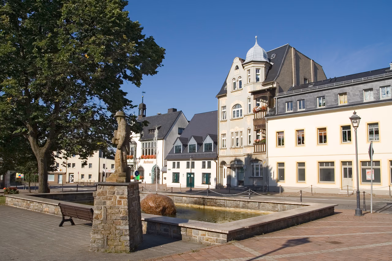 Stadtansicht von Brand-Erbisdorf
