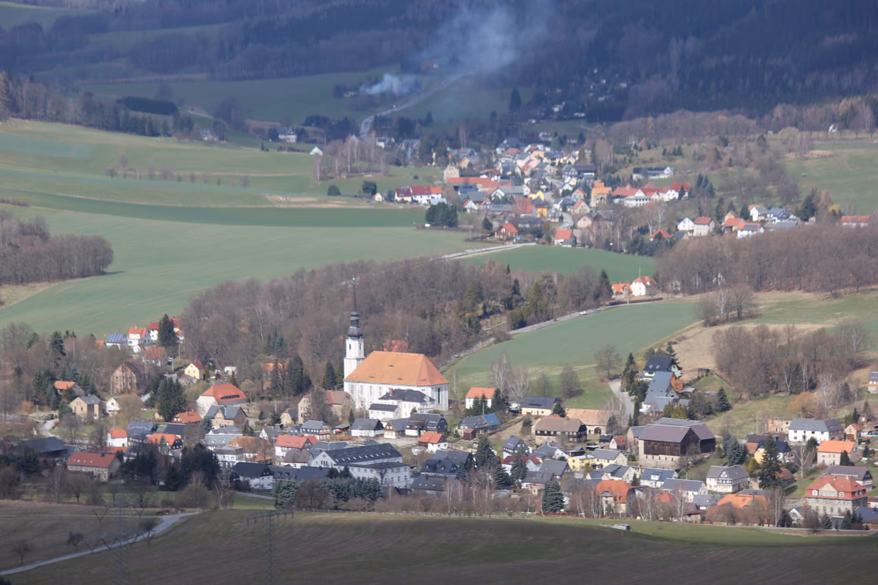 Stadtansicht von Cunewalde