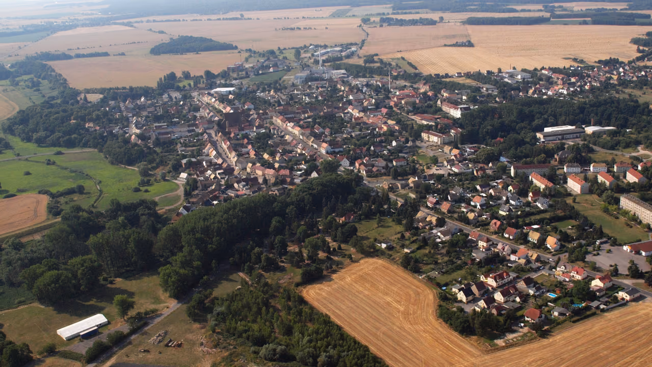 Stadtansicht von Dommitzsch