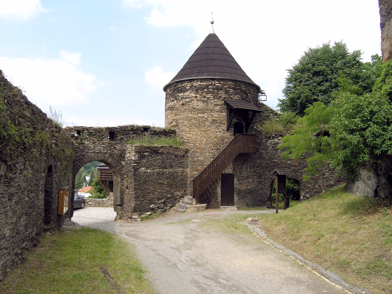 Stadtansicht von Elsterberg