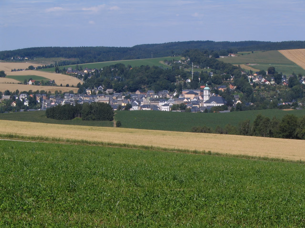 Stadtansicht von Lößnitz